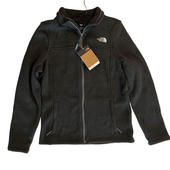 The North Face Women's Sz M Dark Gray Heather Maggy Fleece Full Zip Sweater - Picture 11 of 12